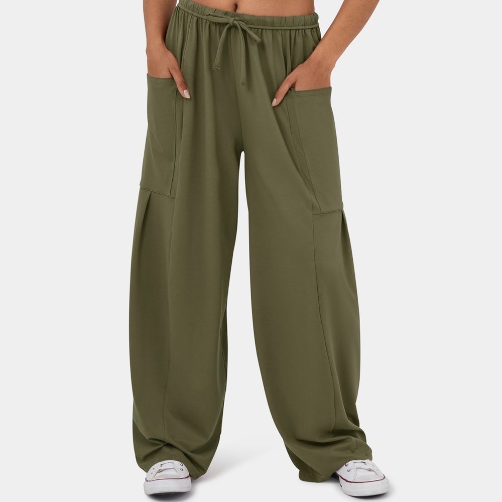 HALARA Olive Women's Wide-Leg Joggers